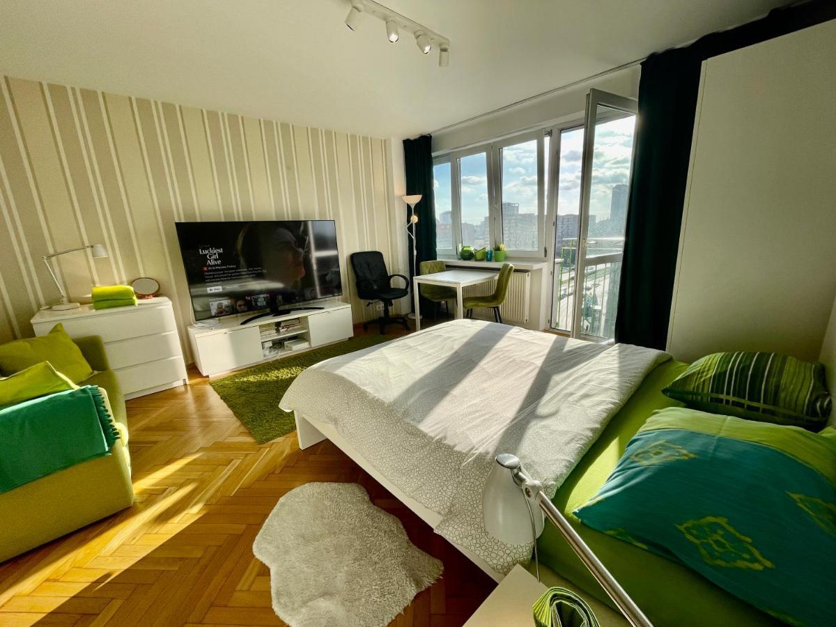 Super Apartament Green Rondo Onz Metro Nowe Wifi 300 Mb/S Aircondition Netflix Spotify Varsovie Extérieur photo